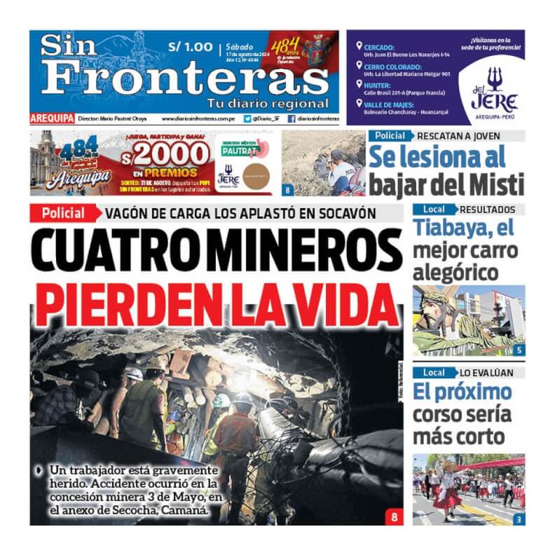 DIARIO SIN FRONTERAS AREQUIPA