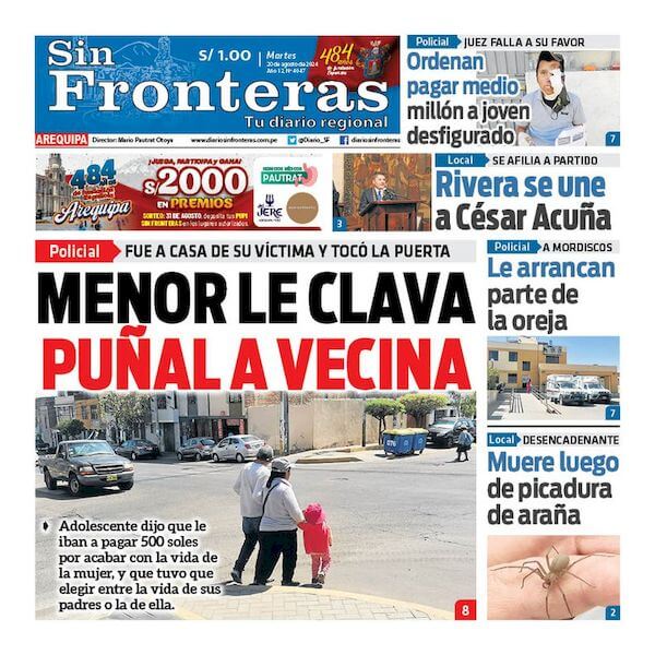 DIARIO SIN FRONTERAS AREQUIPA