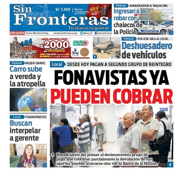 DIARIO SIN FRONTERAS AREQUIPA