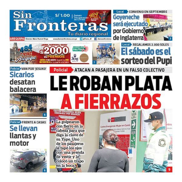 DIARIO SIN FRONTERAS AREQUIPA