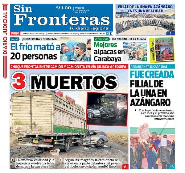  DIARIO SIN FRONTERAS PUNO 02082024