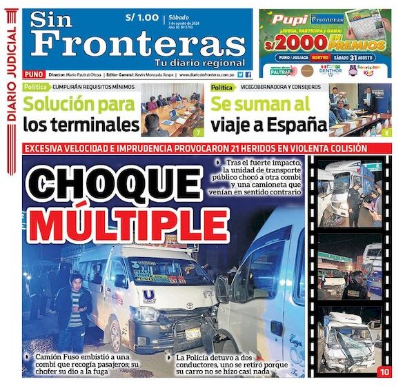  DIARIO SIN FRONTERAS PUNO 03082024