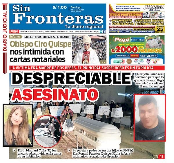  DIARIO SIN FRONTERAS PUNO  04082024