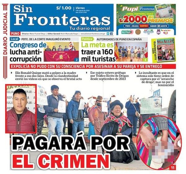  DIARIO SIN FRONTERAS PUNO 09082024