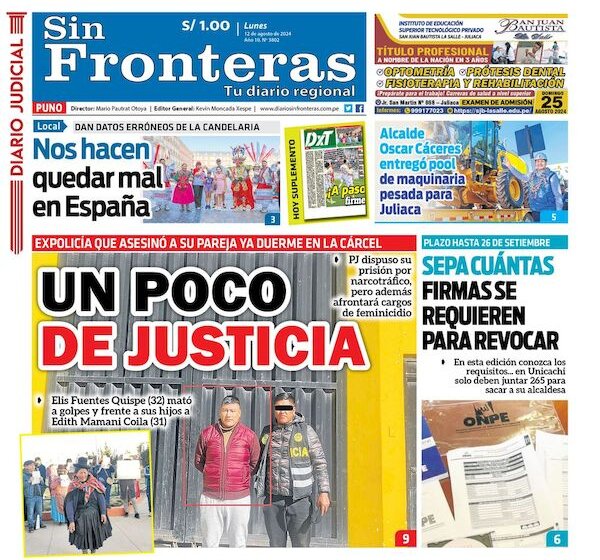  DIARIO SIN FRONTERAS PUNO 12082024