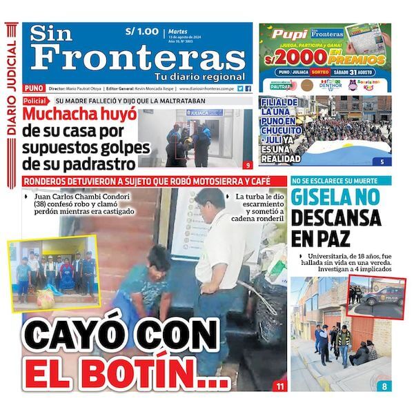 DIARIO SIN FRONTERAS PUNO