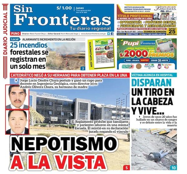 DIARIO SIN FRONTERAS AREQUIPA