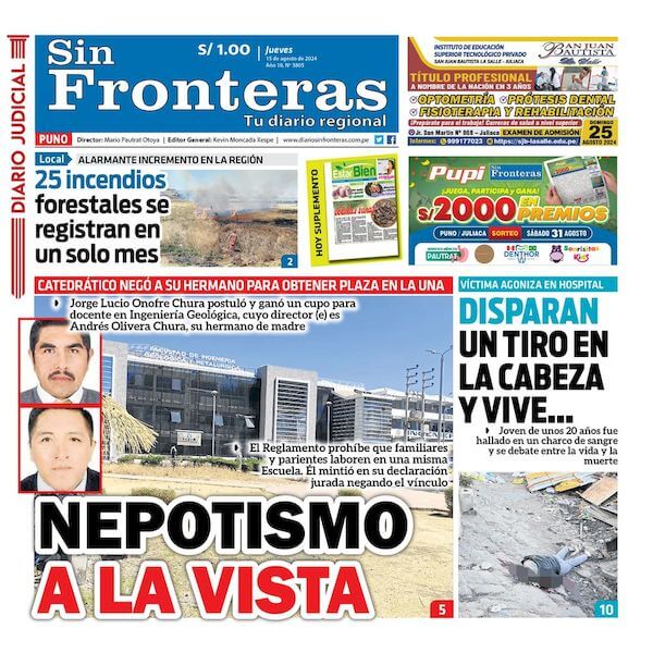 DIARIO SIN FRONTERAS AREQUIPA