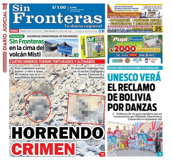 DIARIO SIN FRONTERAS PUNO