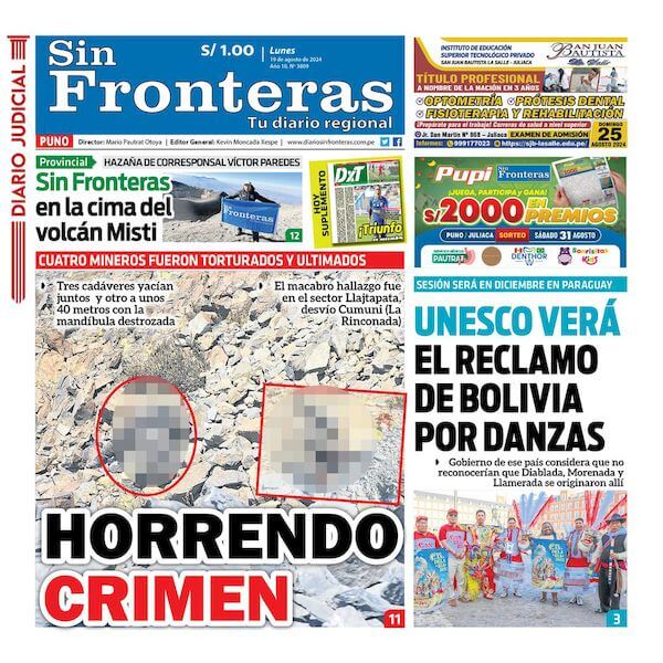 DIARIO SIN FRONTERAS PUNO