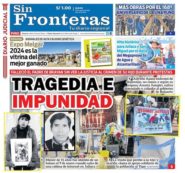  DIARIO SIN FRONTERAS PUNO 29082024