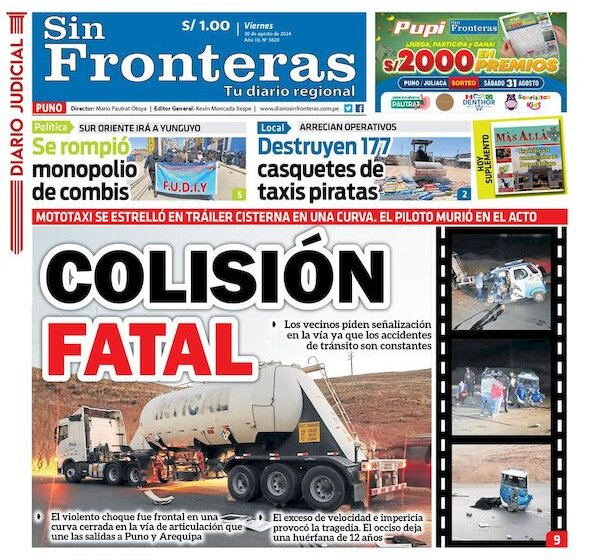  DIARIO SIN FRONTERAS PUNO 30082024