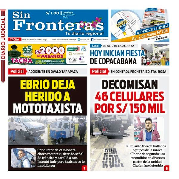 DIARIO SIN FRONTERAS TACNA