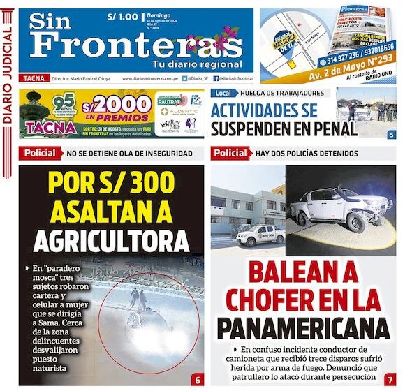  DIARIO SIN FRONTERAS TACNA  18082024