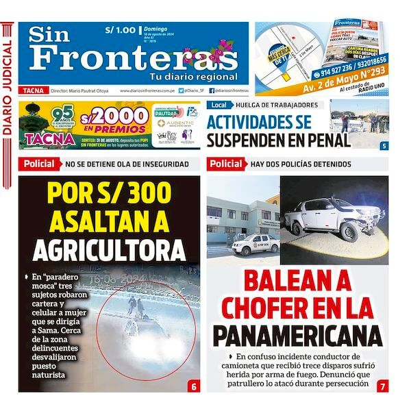 DIARIO SIN FRONTERAS TACNA