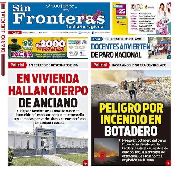 DIARIO SIN FRONTERAS TACNA