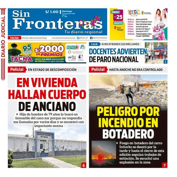 DIARIO SIN FRONTERAS TACNA