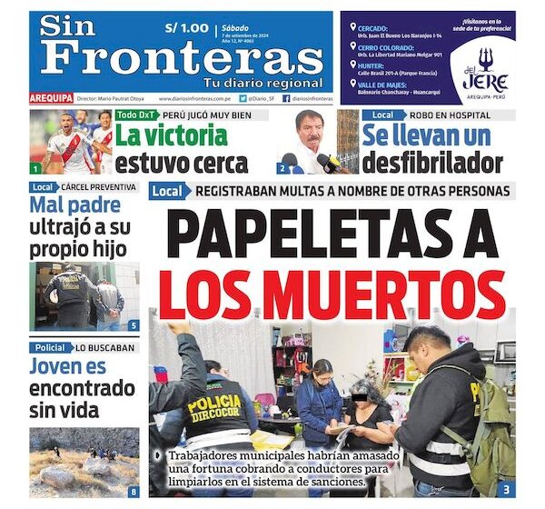 DIARIO SIN FRONTERAS AREQUIPA