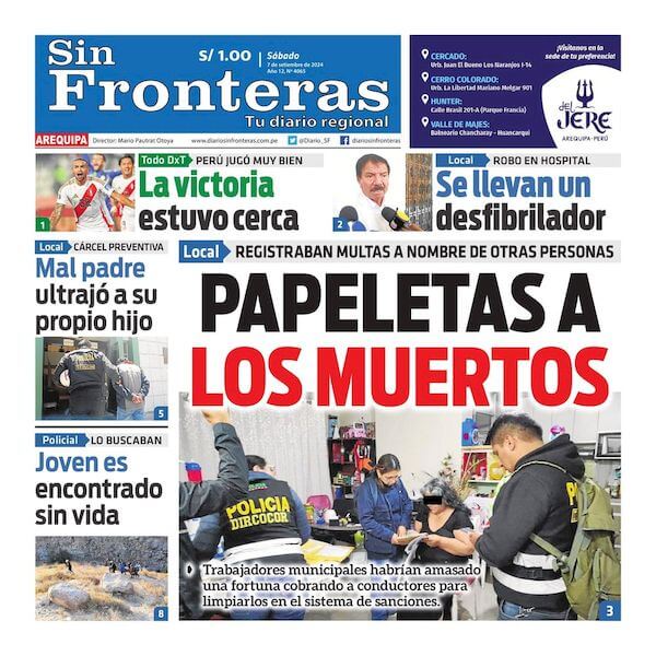 DIARIO SIN FRONTERAS AREQUIPA