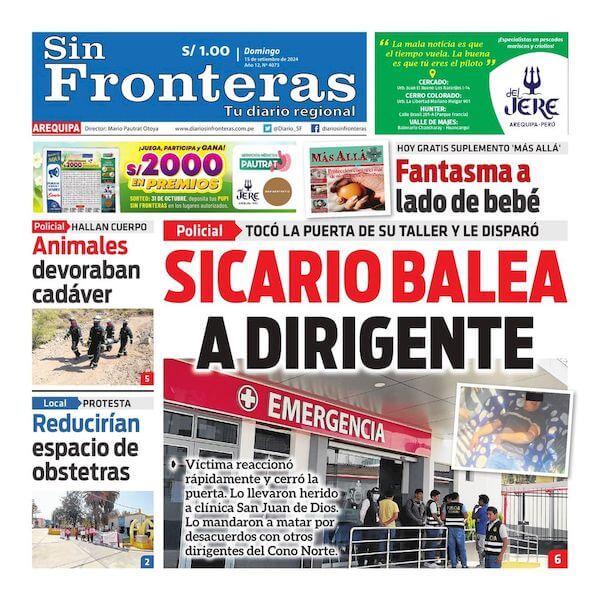 DIARIO SIN FRONTERAS AREQUIPA