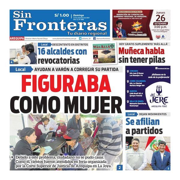 DIARIO SIN FRONTERAS AREQUIPA