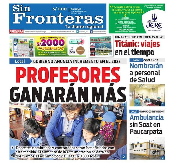  DIARIO SIN FRONTERAS AREQUIPA 29092024