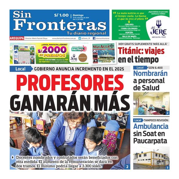 DIARIO SIN FRONTERAS AREQUIPA