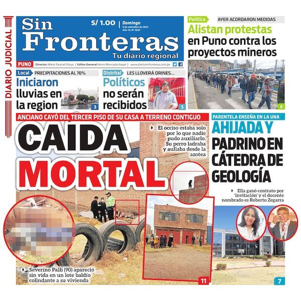 DIARIO SIN FRONTERAS PUNO