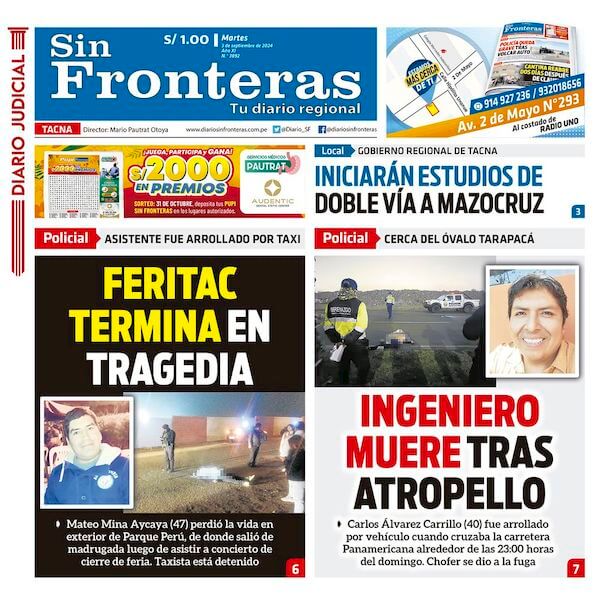 DIARIO SIN FRONTERAS TACNA