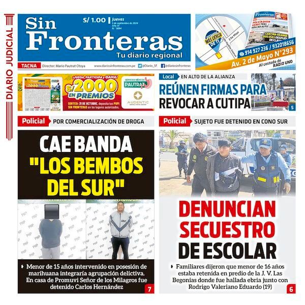 DIARIO SIN FRONTERAS TACNA