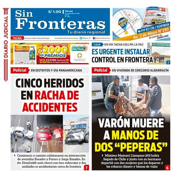 DIARIO SIN FRONTERAS TACNA