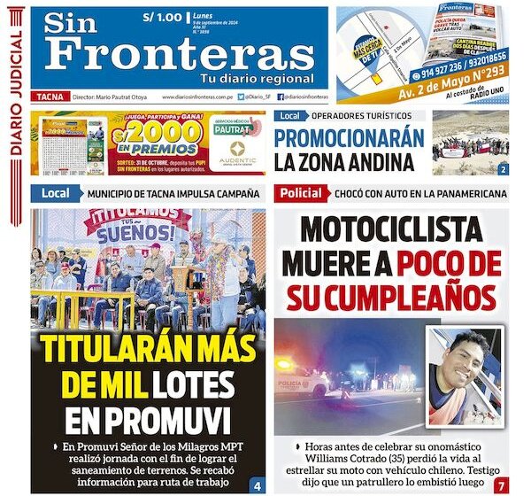 DIARIO SIN FRONTERAS TACNA