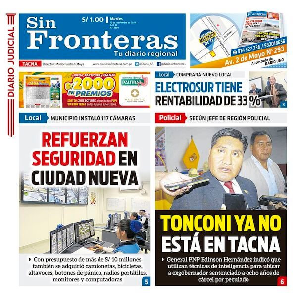 DIARIO SIN FRONTERAS TACNA