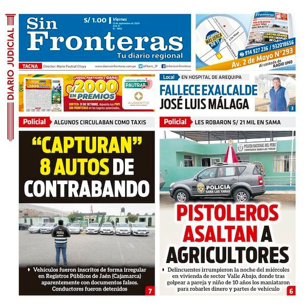 DIARIO SIN FRONTERAS TACNA