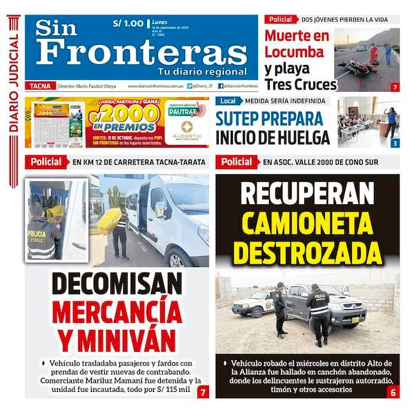 DIARIO SIN FRONTERAS TACNA