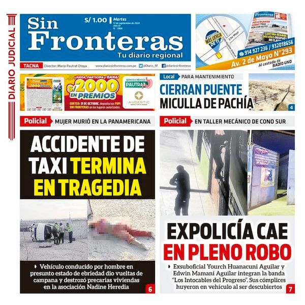 DIARIO SIN FRONTERAS TACNA