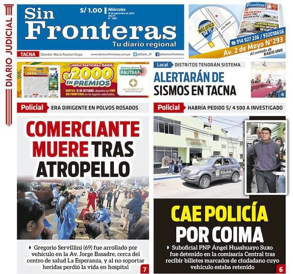 DIARIO SIN FRONTERAS TACNA