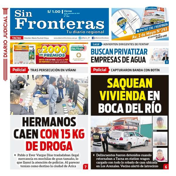 DIARIO SIN FRONTERAS TACNA