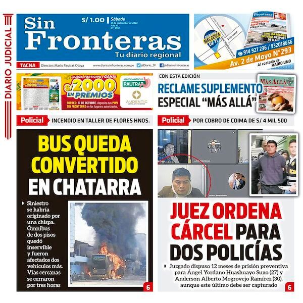 DIARIO SIN FRONTERAS TACNA