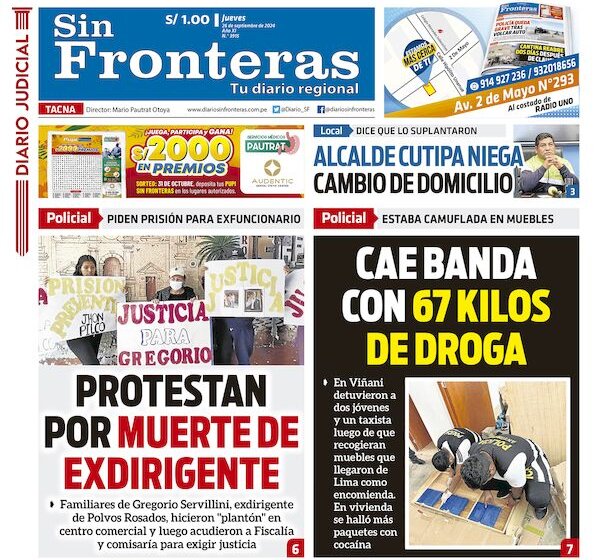 DIARIO SIN FRONTERAS TACNA