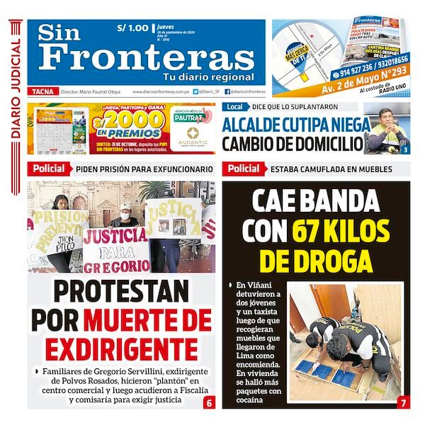 DIARIO SIN FRONTERAS TACNA