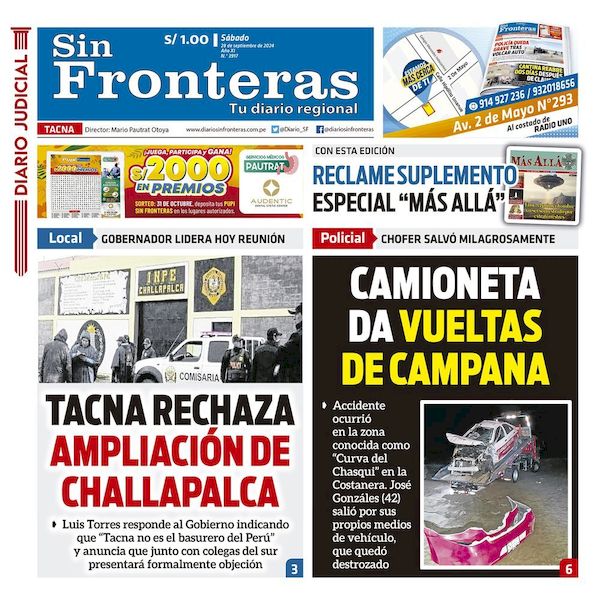 DIARIO SIN FRONTERAS TACNA