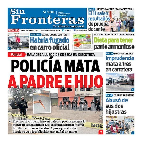 DIARIO SIN FRONTERAS AREQUIPA