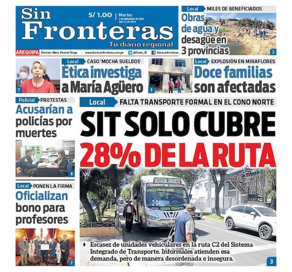  DIARIO SIN FRONTERAS AREQUIPA 03092024