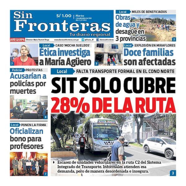 DIARIO SIN FRONTERAS AREQUIPA