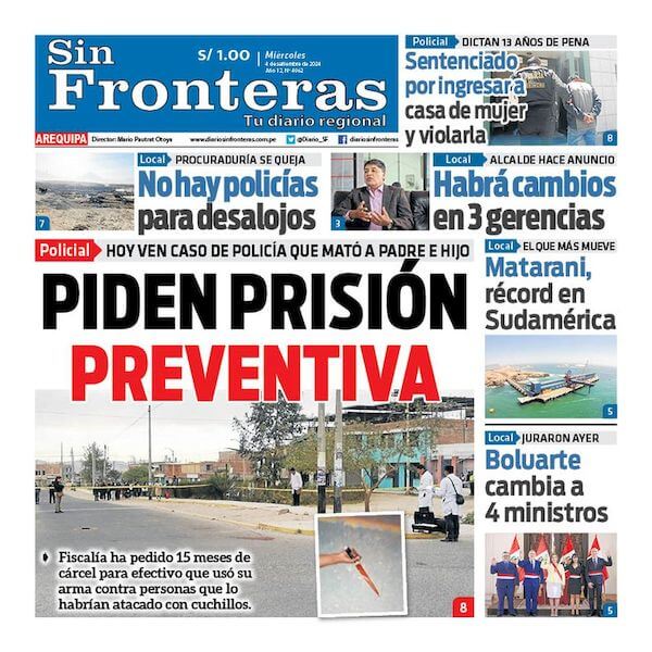 DIARIO SIN FRONTERAS AREQUIPA