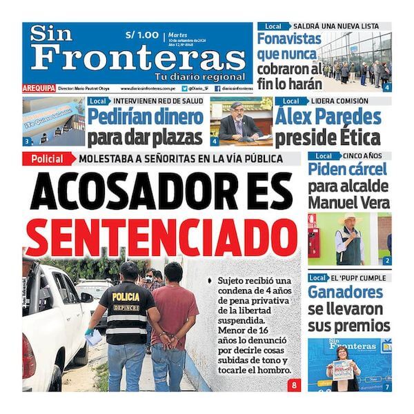 DIARIO SIN FRONTERAS AREQUIPA