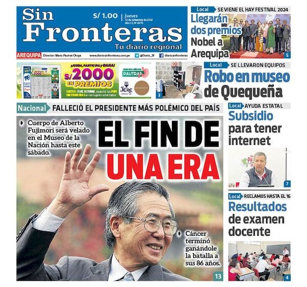  DIARIO SIN FRONTERAS AREQUIPA 12092024