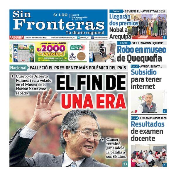 DIARIO SIN FRONTERAS AREQUIPA