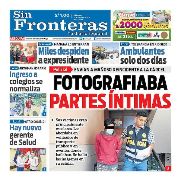 DIARIO SIN FRONTERAS AREQUIPA